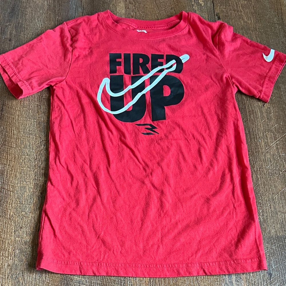 Nike Kids Red Fired Up Tee